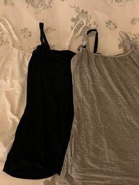 Cosabella Nursing Tank Tops with Built in Bra - Black, White, Grey XL